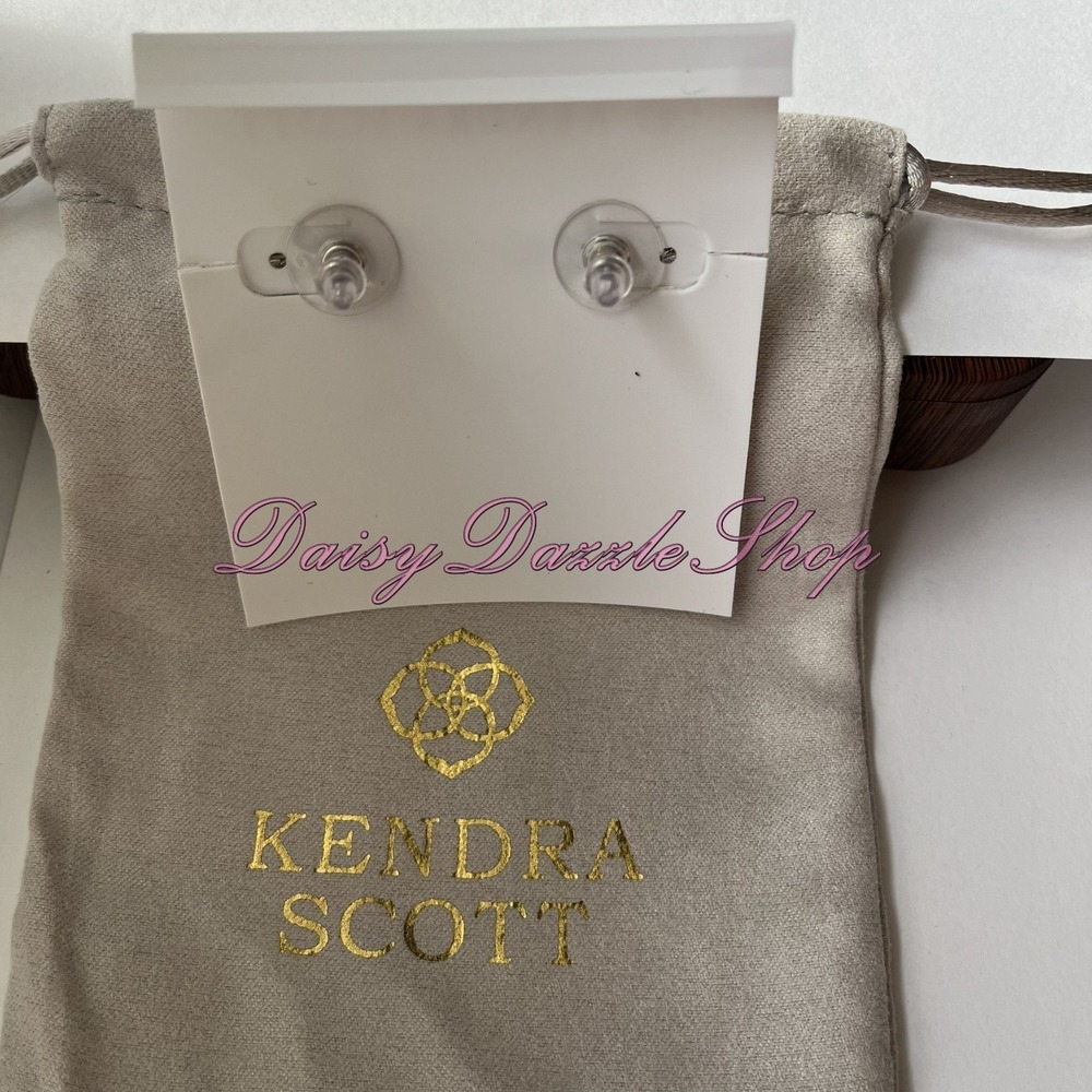 ✨New Kendra Scott x Dolly Parton Ari Heart Earrings Silver Pink Drusy🩷 - Picture 7 of 7